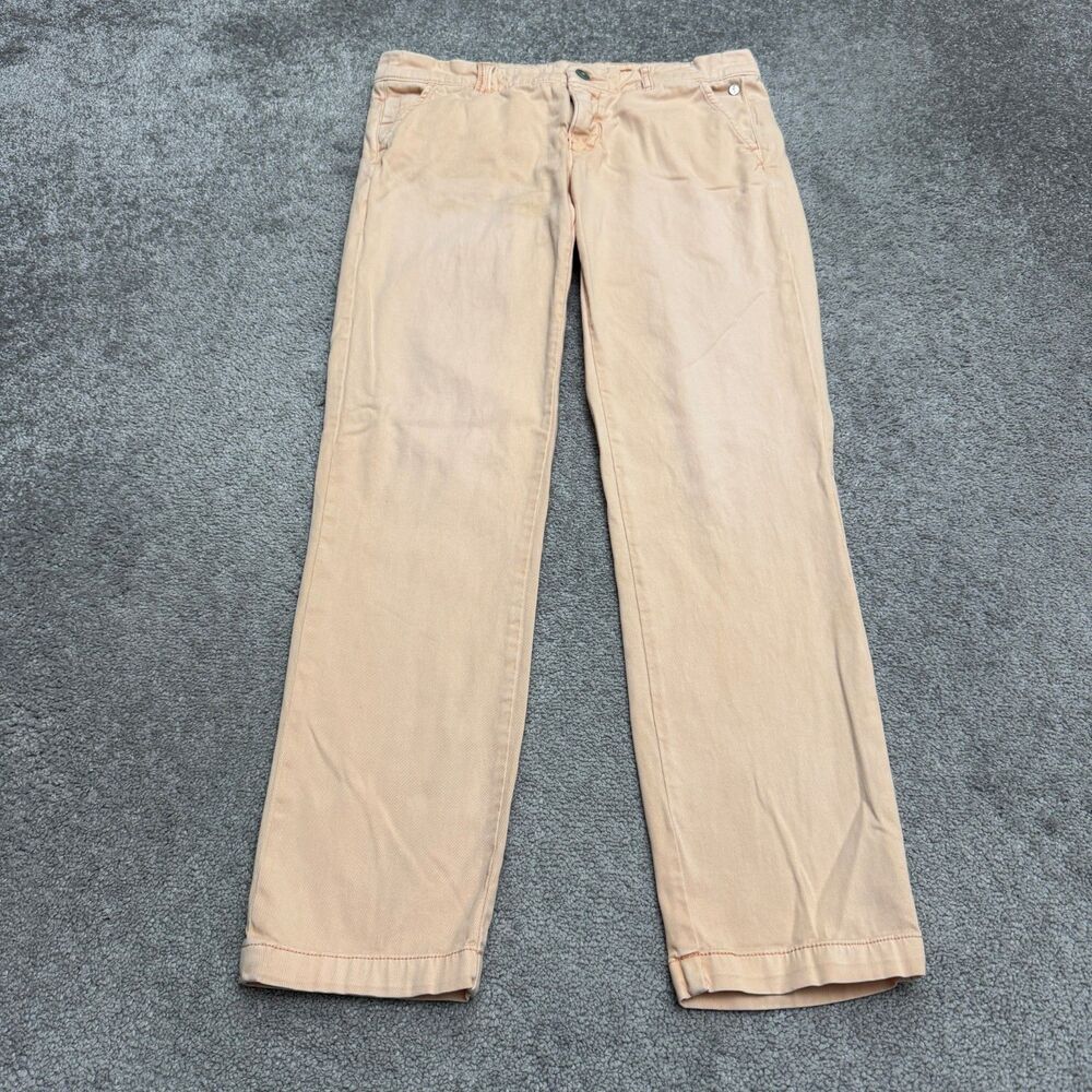 Anthropologie Pilcro Hyphen Fit Straight Leg Ankle Denim Jeans Womens 27 Pink